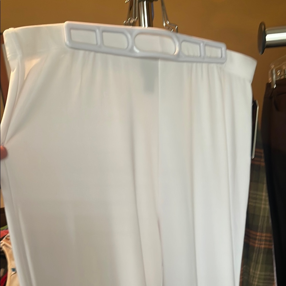 White flowy pants